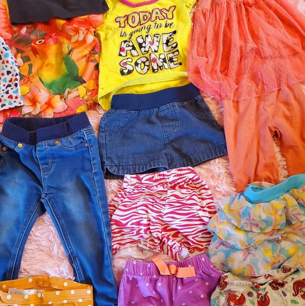 Collection of baby girl clothes 12-18 months